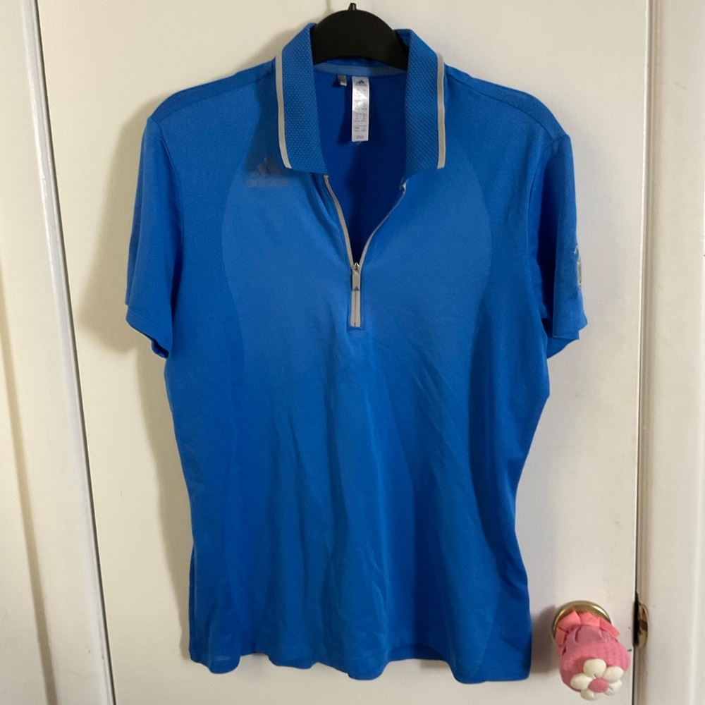 Adidas Aeroready Women’s Golf Shirt M Blue